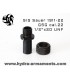 Thread adapter 1/2"x20 UNF for cal.22 SIG Sauer 1911-22 and GSG pistols